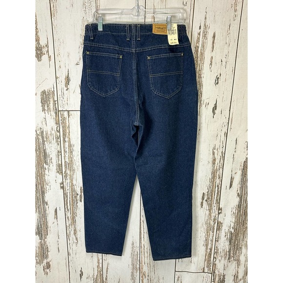 NWT L.L. Bean Double Comfort Waist Dark Wash Jeans - Picture 5 of 7